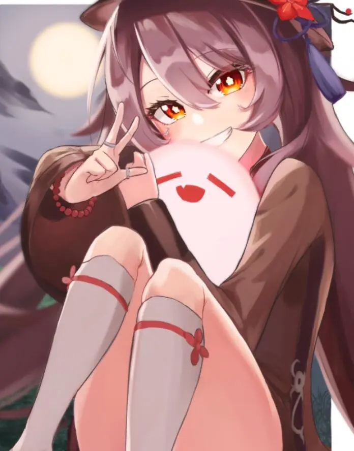 原神胡桃流口水图片分享,胡桃图片清凉头像