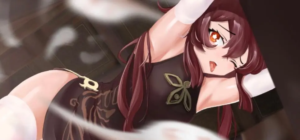 原神胡桃流口水图片分享,胡桃图片清凉头像