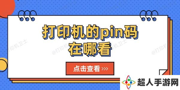 打印机的pin码在哪看