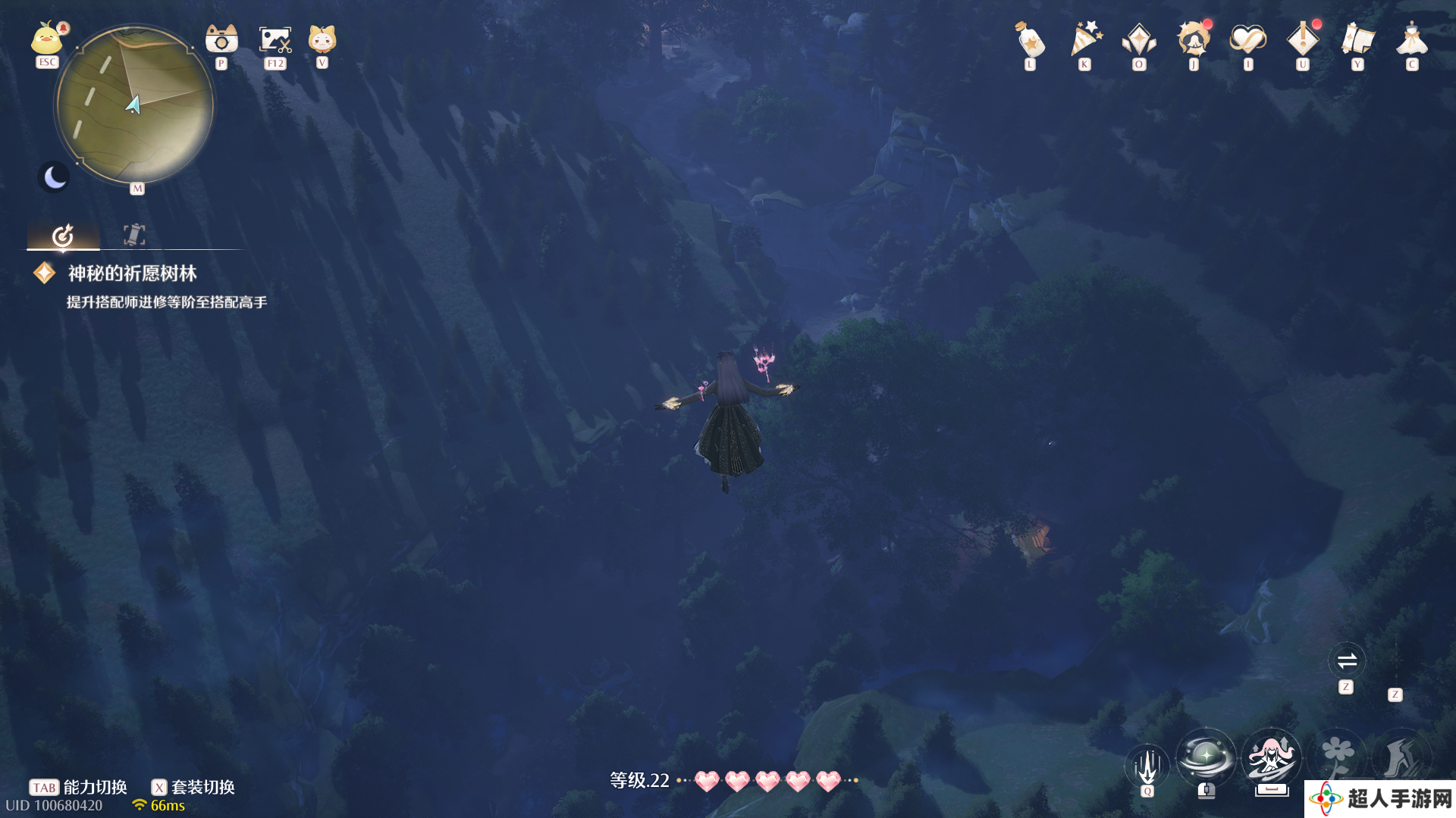 无限暖暖怎么卡无限滑翔BUG教学 怎么提前去祈愿森林地图
