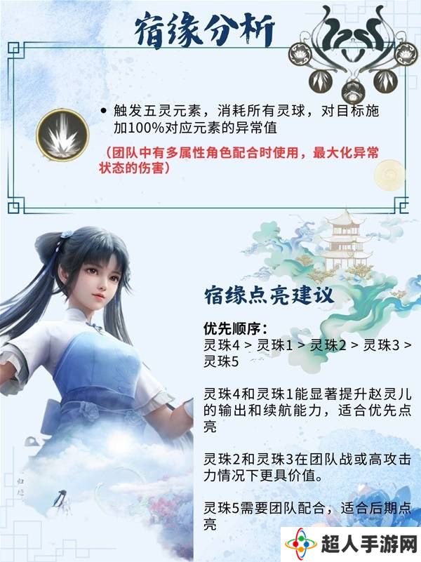 仙剑世界手游灵儿技能搭配