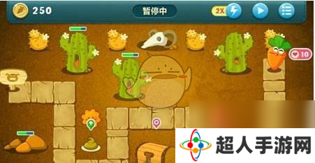 保卫萝卜1沙漠主题第1关金萝卜攻略